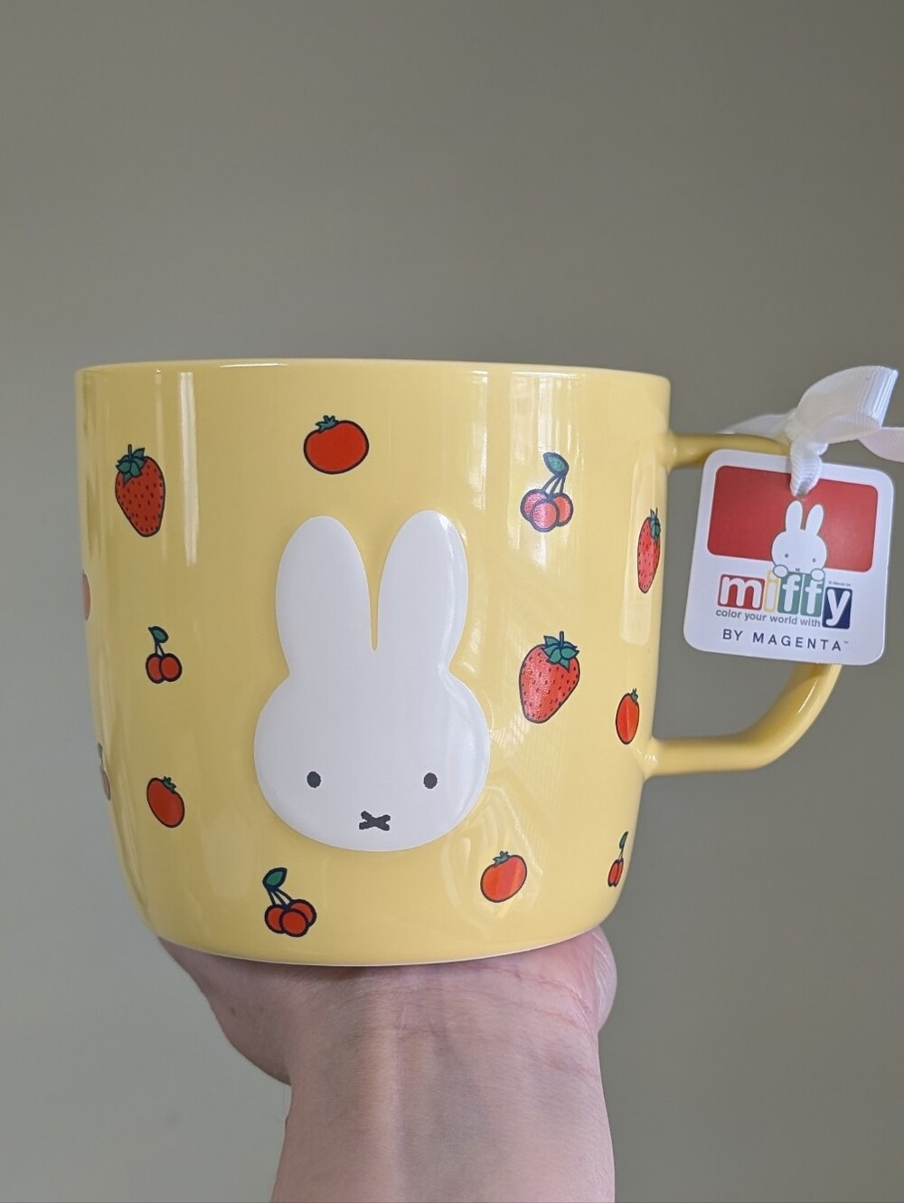 Miffy x Magenta Summer Fruit Miffy Mug, Allover Design 🍓🍒 - Picture 2 of 8